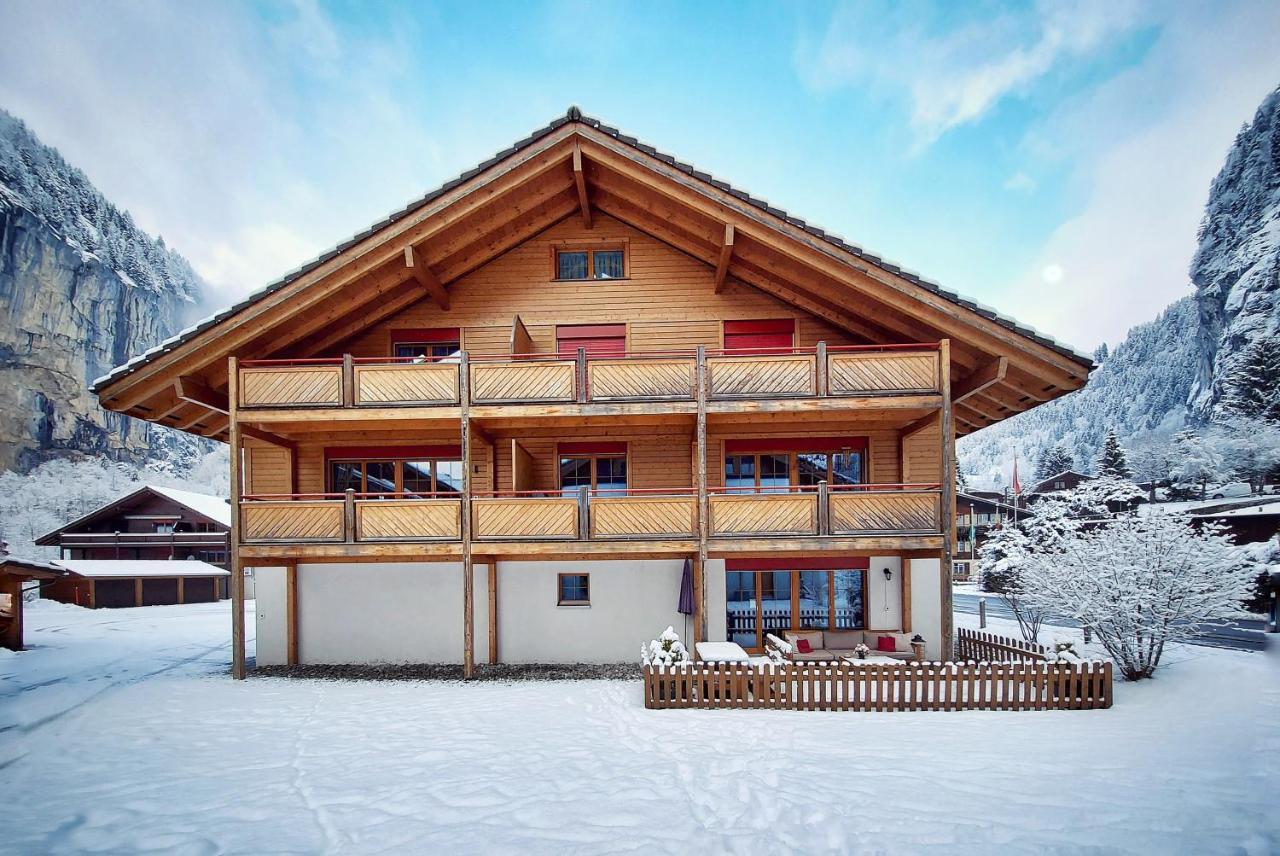 Apartment Breithorn - Charming Home - Free Parking & Wifi لوتربرونن المظهر الخارجي الصورة